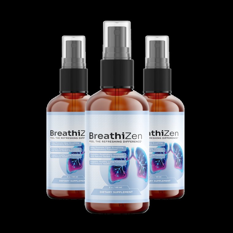 Breathizen respiratory wellness spray bottle
